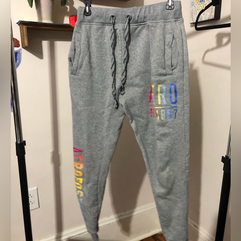 Grey aeropostale sweatpants